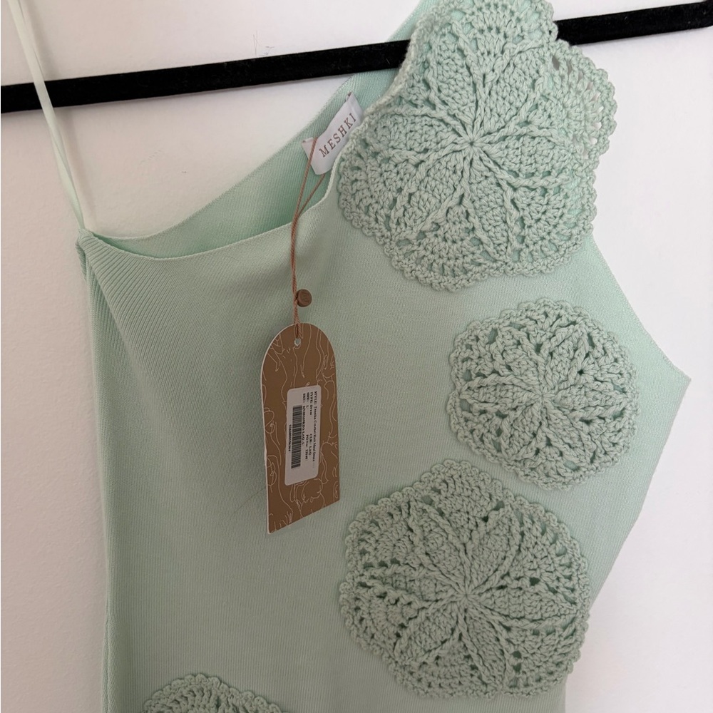 Meshki Mint Crochet-Appliqué Maxi Dress - Picture 5 of 5
